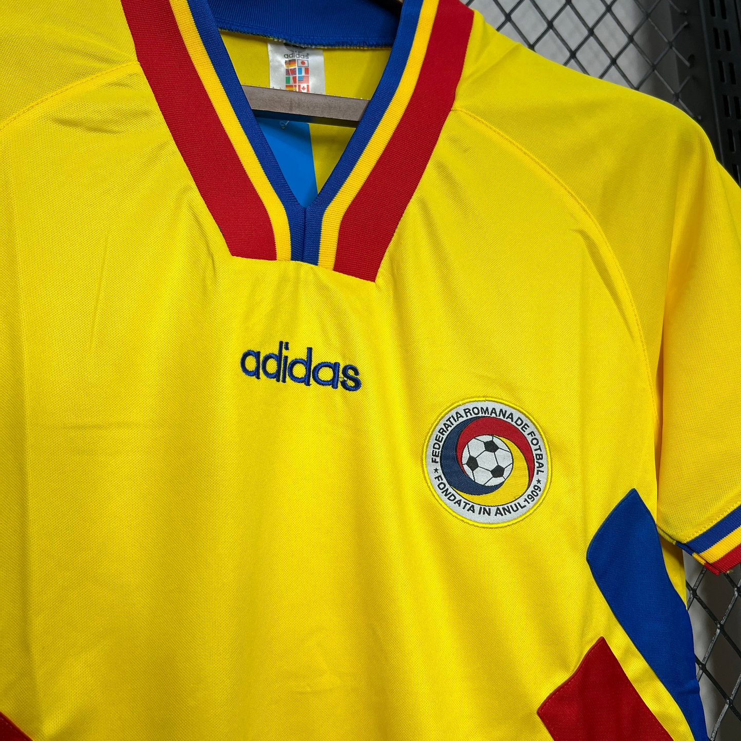 Romania 1994 Home Shirt Football Jersey | Retrokick