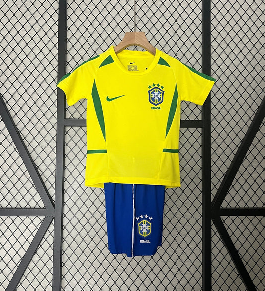 Brazil 2002 Home Shirt Kids