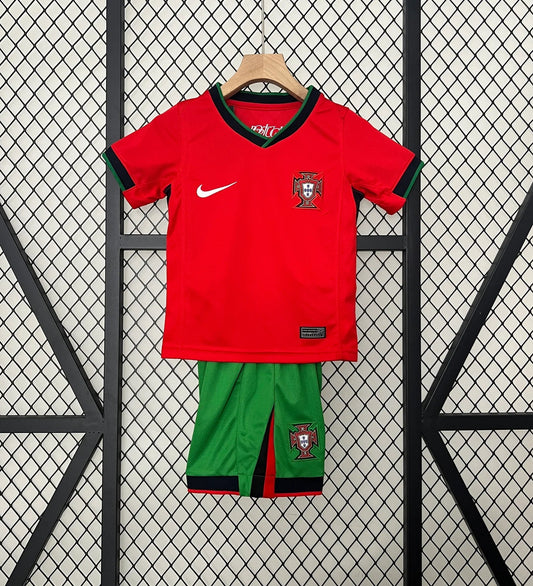 Portugal 2024 Home Shirt Kids